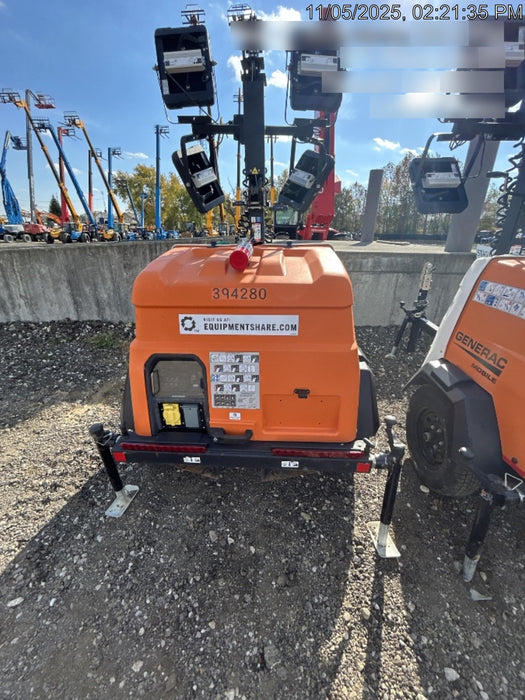 2024 Generac MLT2 Diesel, Flex Switch 120V Input, Powerzone Controller, 
(4) 320W LED Lights, 4kW Generator, 39.9 Gal Fuel Tank, 2" Ball, T3