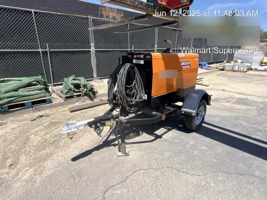 2023 Lincoln Electric LE400 Kubota V1505, Trlr, Cable Rack, Light Kit, ES Decals, T3