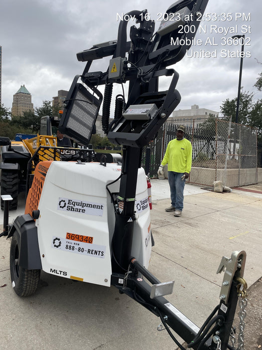 2023 Generac MLT2 Diesel, Flex Switch 120V Input, Powerzone Controller, 
(4) 320W LED Lights, 4kW Generator, 39.9 Gal Fuel Tank, 2" Ball, T3