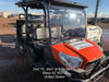 2022 Kubota RTV-X1140W-H Plastic Canopy, Windshield Acrylic Clear, LED Strobe Light, Wire Harness Kit, Back up Alarm