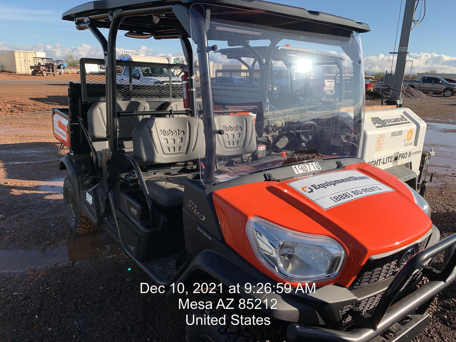 2022 Kubota RTV-X1140W-H Plastic Canopy, Windshield Acrylic Clear, LED Strobe Light, Wire Harness Kit, Back up Alarm