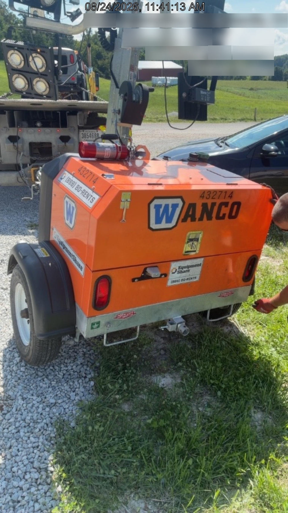 2024 Wanco WLTT-4MM4K Diesel, Deep Sea Controller, Shore Power Plug, Auto Start, (4) 350W LED Floodlights, 4kW Generator, 60 Gal Fuel Tank, 2" Ball, T3