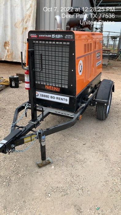 2022 Lincoln Electric Vantage 549X Crosslink Technology, Trailer Mounted, ES Decals, T3