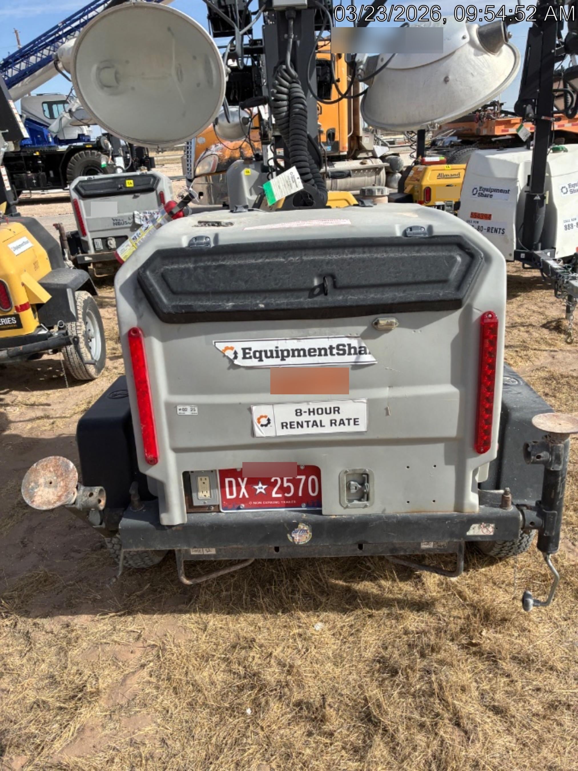 2018 Wacker Neuson LTV6L-MH Wacker Neuson LTV6L Mobile Light Tower w/Fuel Level Sensor Installed