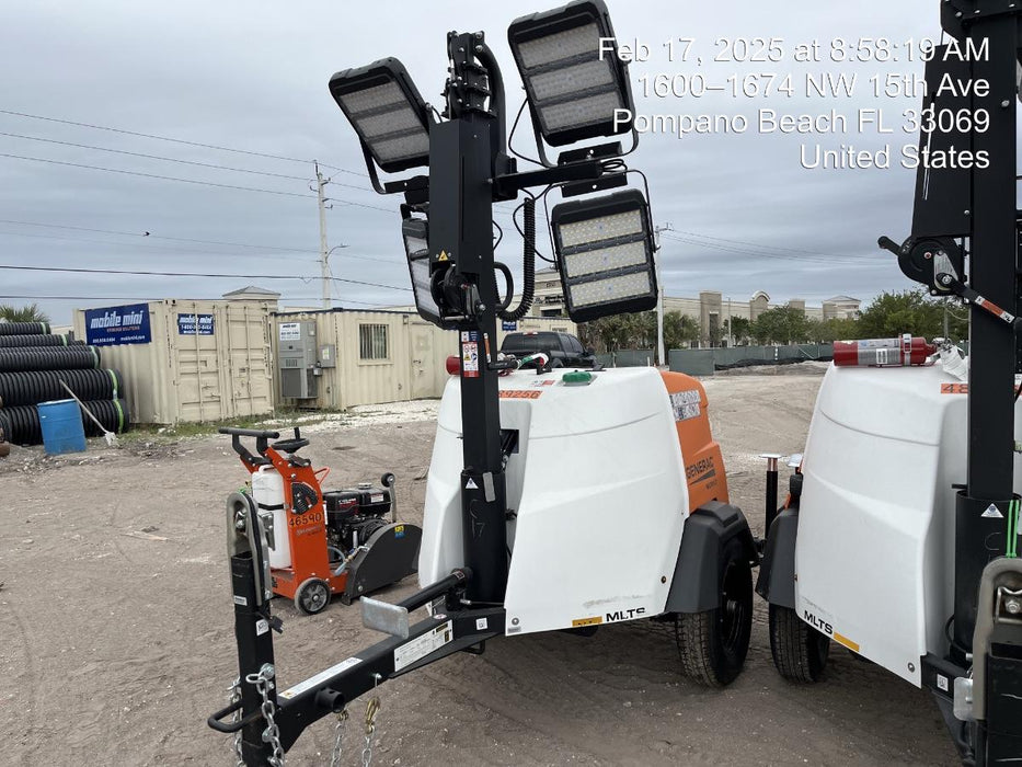 2025 Generac MLTS-4 Diesel, Mitsubishi L2E, 7.1 hp @1800 rpm, Flex Switch 120V Input, Powerzone Controller, (4) 320W LED Lights, 4kW Generator, 39.9 Gal Fuel Tank, 2" Ball, T3, ES Decals