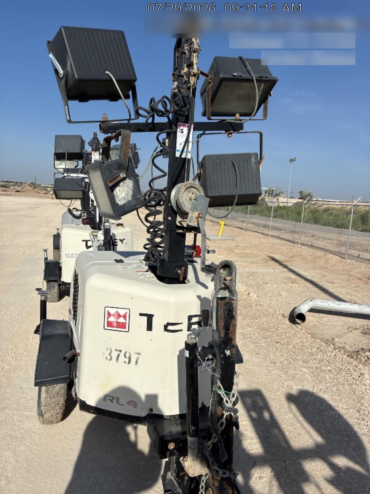 Terex RL4V2 RL4V2- 6KW, 60 HZ GENERATOR W 10.7 HP KOHLER DIESEL