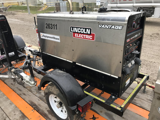 2019 Lincoln Electric Vantage 322 Lincoln Vantage 322 Welder w/Trailer, Light Kit, Cable Rack