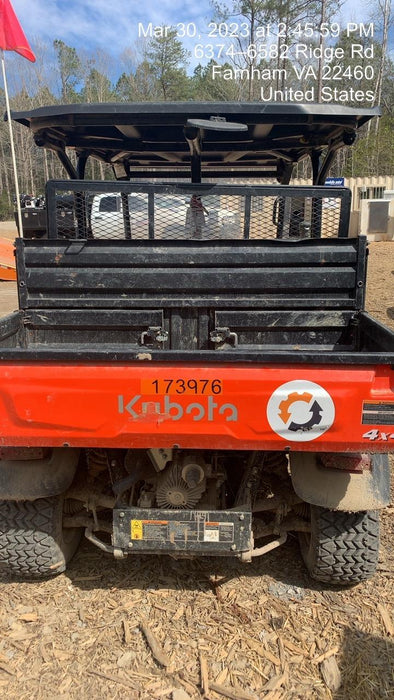 2021 Kubota RTV-X1140W-H Plastic Canopy, Windshield Acrylic Clear, LED Strobe Light, Wire Harness Kit, Back up Alarm