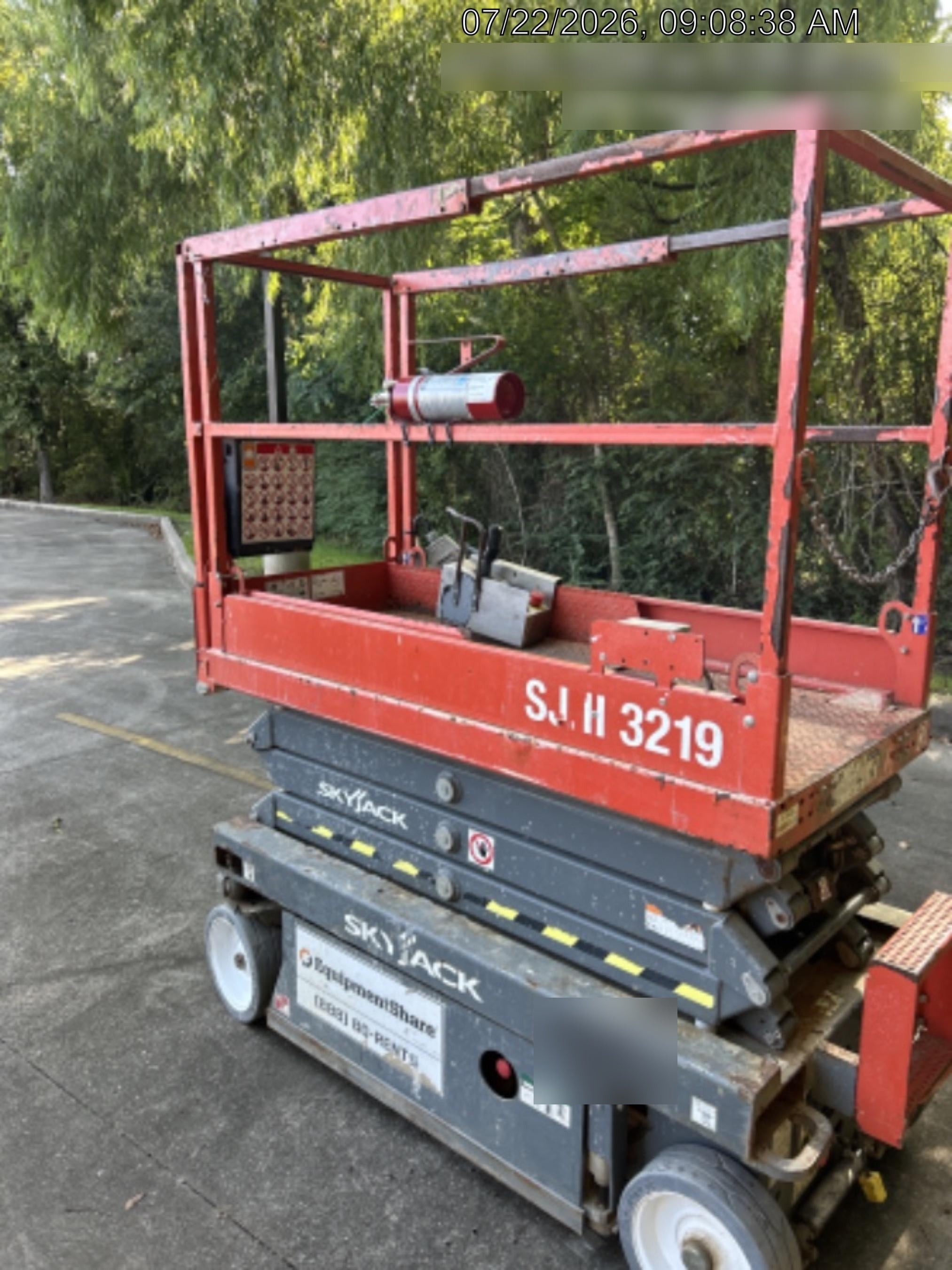 2019 Skyjack SJIII-3219 Standard Options, Trojan Batteries