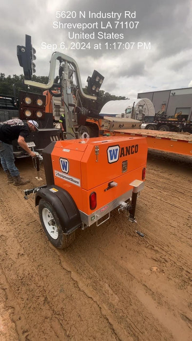 2024 Wanco WLTT-4MM4K Diesel, Deep Sea Controller, Shore Power Plug, Auto Start, (4) 350W LED Floodlights, 4kW Generator, 60 Gal Fuel Tank, 2" Ball, T3