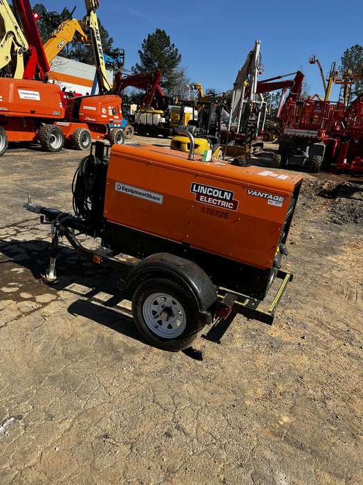 2021 Lincoln Electric Vantage 322 Vantage 322 Ready Pak 3 w/ Decals, ORANGE (includes trailer, cable rack, fender light kit) NO Telematics