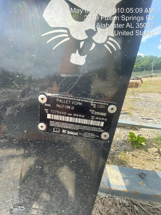 2023 BOBCAT 36" Mini Skid Steer Fork Carriage - Bobcat