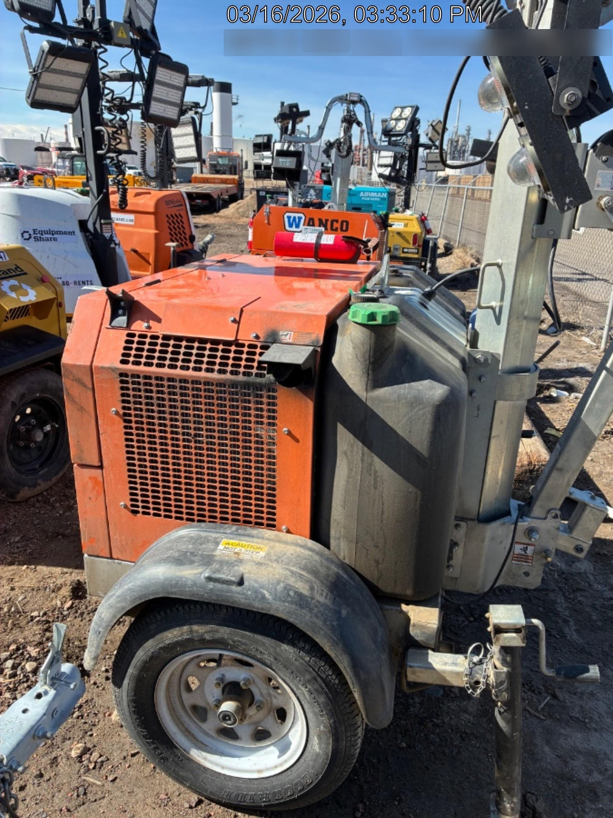 2024 Wanco WLTT-4MM4K Diesel, Deep Sea Controller, Shore Power Plug, Auto Start, (4) 350W LED Floodlights, 4kW Generator, 60 Gal Fuel Tank, 2" Ball, T3