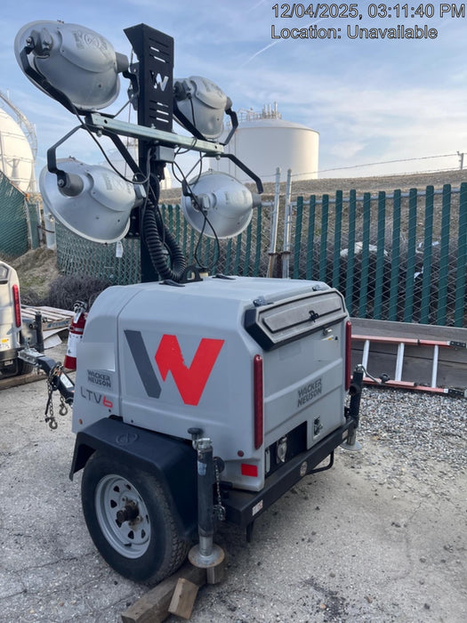 2019 Wacker Neuson LTV6L-MH Wacker Neuson LTV6L Mobile Light Tower w/Fuel Level Sensor Installed