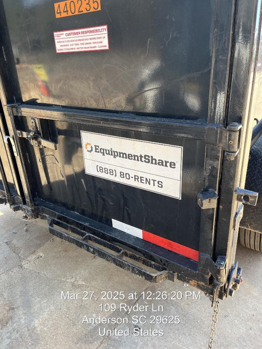 2024 TEXAS PRIDE TRAILERS 14'L x 7'W 5 Cu Yd Trunnion Hydraulic Dump