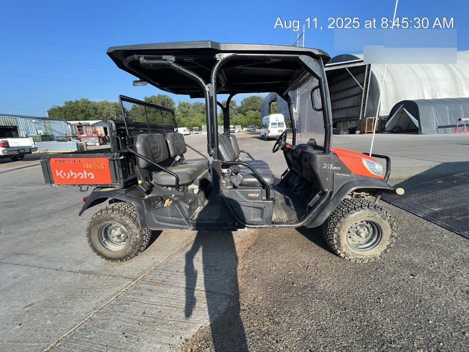 2021 Kubota RTV-X1140W-H Plastic Canopy, Windshield Acrylic Clear, LED Strobe Light, Wire Harness Kit, Back up Alarm