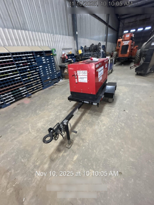 2022 Shindaiwa DGW400MDL Kubota D902 Engine, 23 HP, Dual Op Welder, Wire, Arc, Droop Stick, Tig, and CC Stick Functionality, Simulphase, 3 Phase and 1 Phase Gen Output, Single Axle NB Trlr, Slr Trckl Chrg 12V 12W, Fire Ext