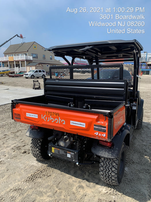 2021 Kubota RTV-X1140W-H Plastic Canopy, Windshield Acrylic Clear, LED Strobe Light, Wire Harness Kit, Back up Alarm