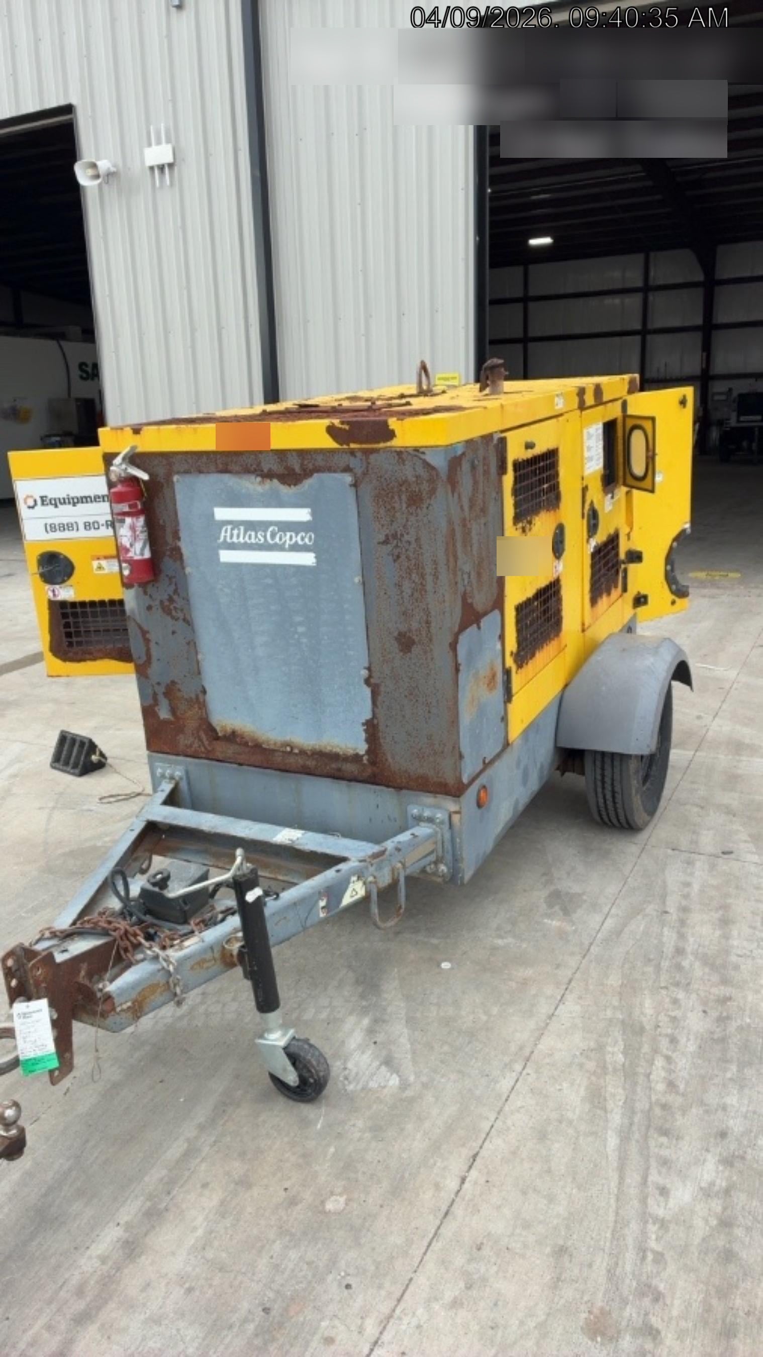 2020 ATLAS COPCO PAS 100 HF CS Enclosed