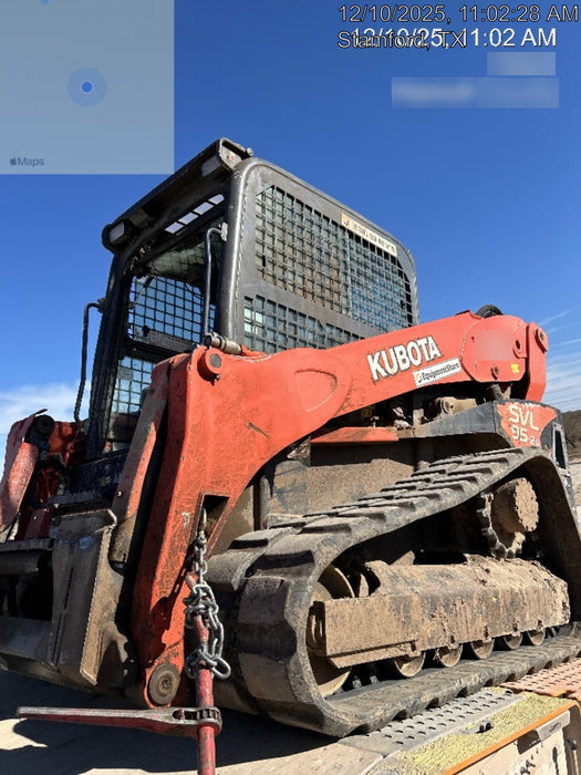 2019 Kubota SVL95-2SC Cab/Heat/Air, Standard Tracks, Standard Flow, Hydraulic QC 80" HD w/ Smooth Cutting Edge