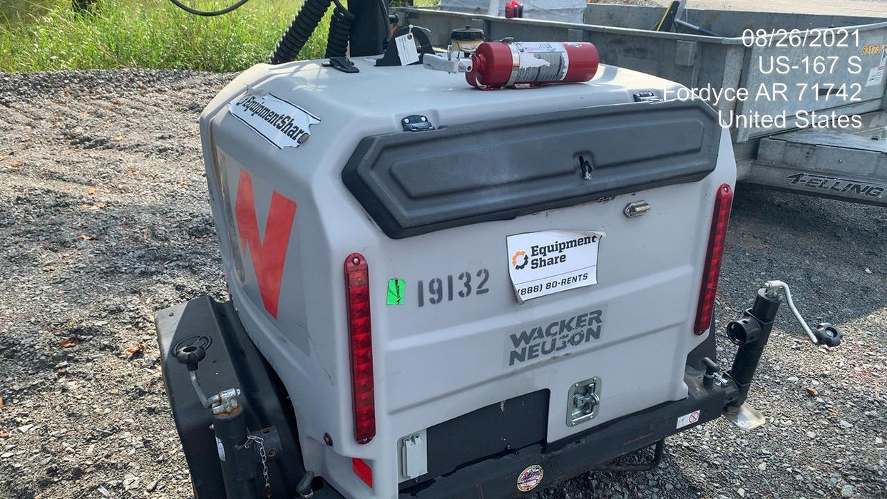 2018 Wacker Neuson LTV6L-MH Wacker Neuson LTV6L Mobile Light Tower w/Fuel Level Sensor Installed