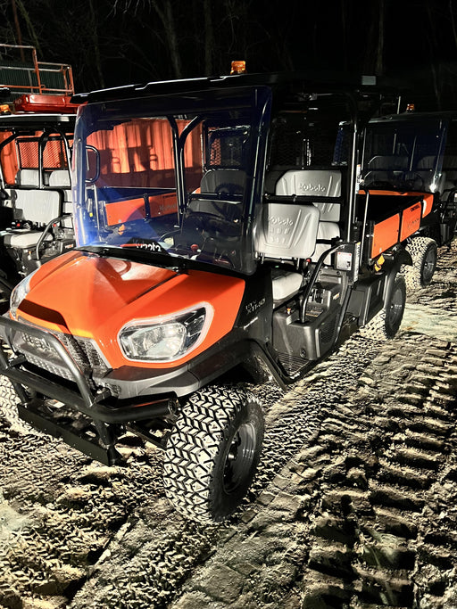 2022 Kubota RTV-X1140W-H Plastic Canopy, Windshield Acrylic Clear, LED Strobe Light, Wire Harness Kit, Back up Alarm