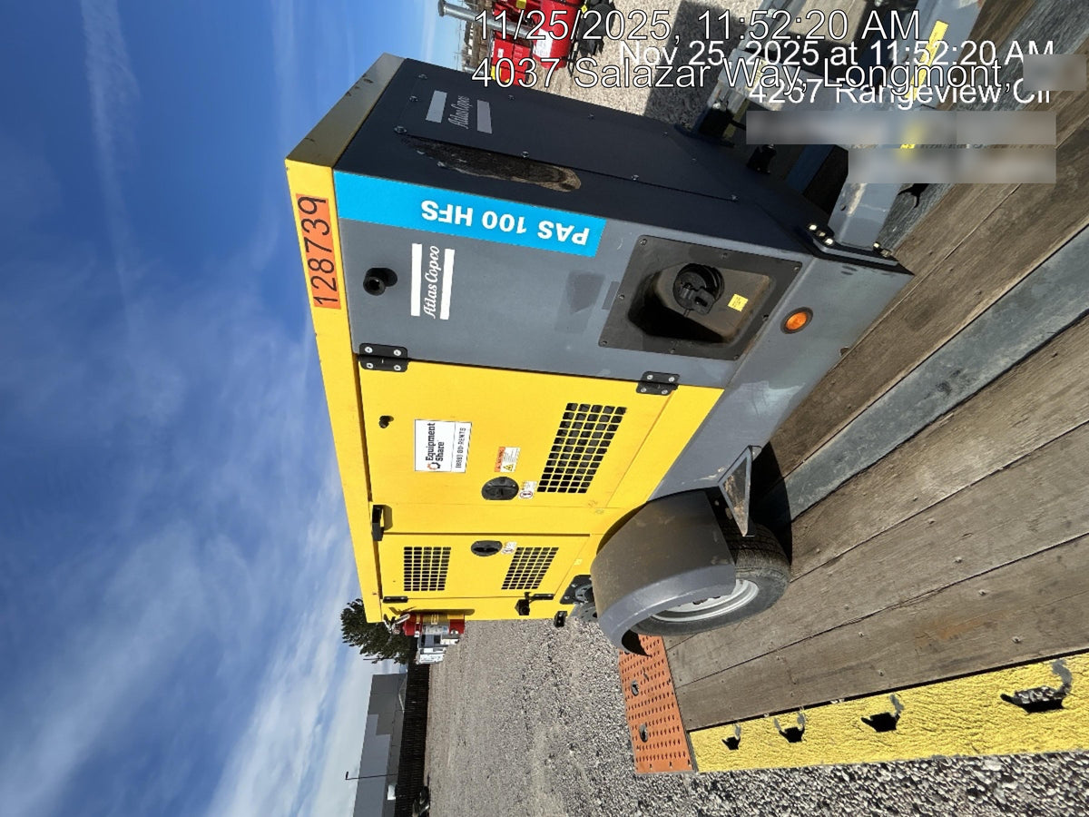2020 ATLAS COPCO PAS 100 HF CS Enclosed