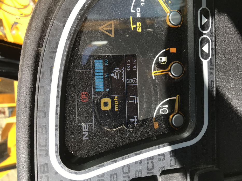 2019 JCB 512-56 Cab/Heat/Air, 109 HP, Solid Tires, STD Worklight, Beacon, Aux Hydraulics, Lifting Eye, Back up Alarm w/66" Carriage/60" Forks