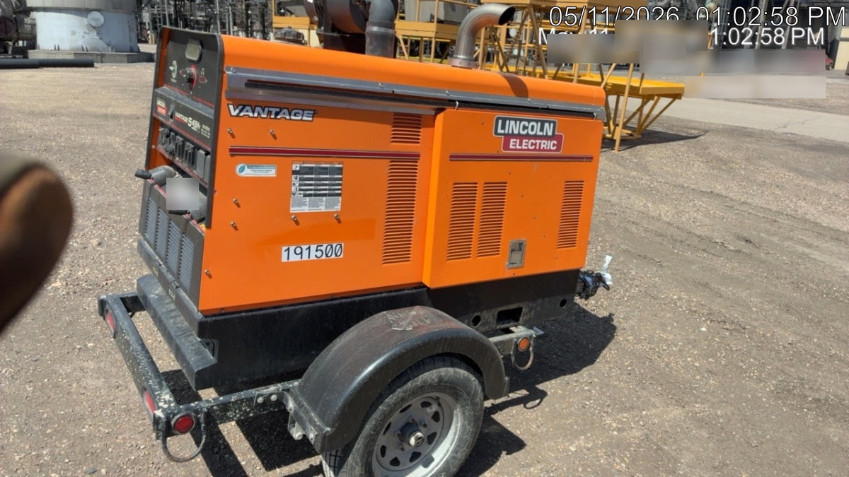 2021 Lincoln Electric Vantage 549X Ready Pak 3, ORANGE (includes trailer, cable rack, fender light kit)