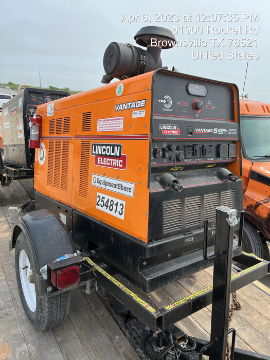 2022 Lincoln Electric Vantage 549X Crosslink Technology, Trailer Mounted, ES Decals, T3