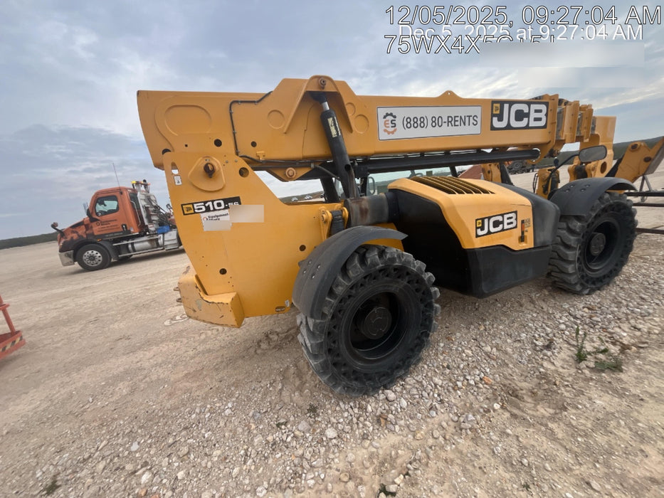 2019 JCB 510-56 JCB 510-56 74 HP w/Open ROPS, Beacon, Aux Hydraulics, Worklights, Solid Tires
