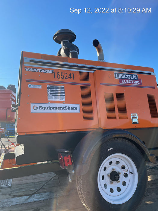 2021 Lincoln Electric Vantage 549X Ready Pak 3, ORANGE (includes trailer, cable rack, fender light kit)