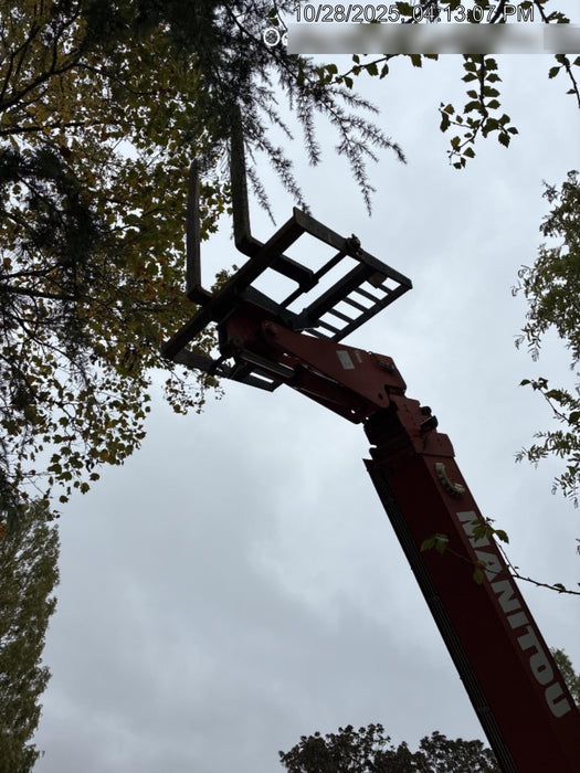 2018 Manitou MTA10055 Manitou MTA 10055 w/Open ROPS, Work Lights/Strobe, Aux Hyd, Solid Tires, Lift Hook, 66" Carriage, 60" Forks