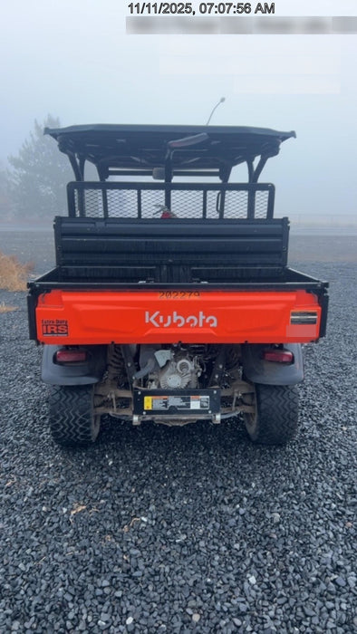 2022 Kubota RTV-X1140W-H Plastic Canopy, Windshield Acrylic Clear, LED Strobe Light, Wire Harness Kit, Back up Alarm