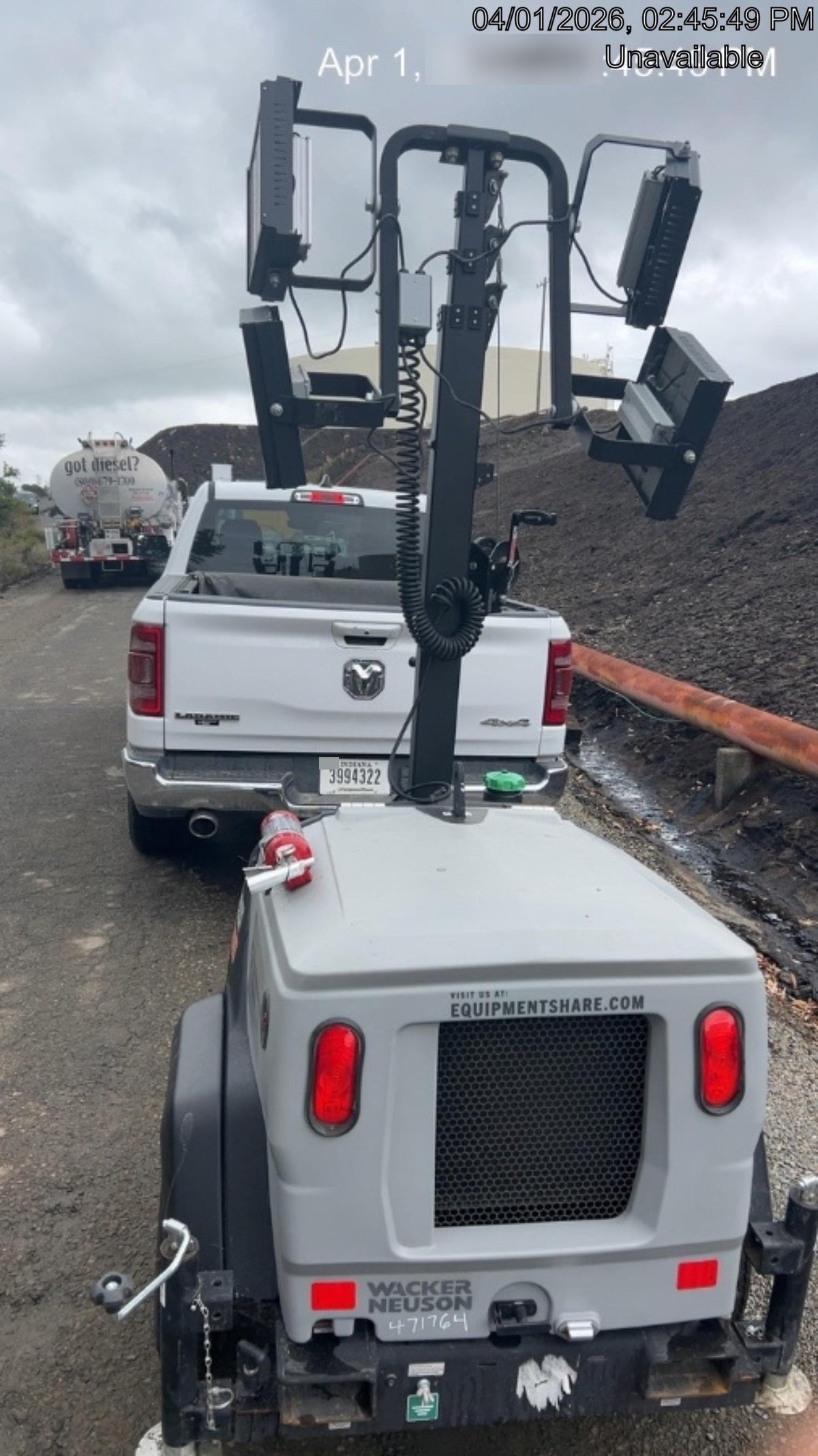 2024 Wacker Neuson LTT4 Diesel, Kohler KDW702, Deep Sea Controller, Auto Start, LED 320W, Bypass Outlet, T3