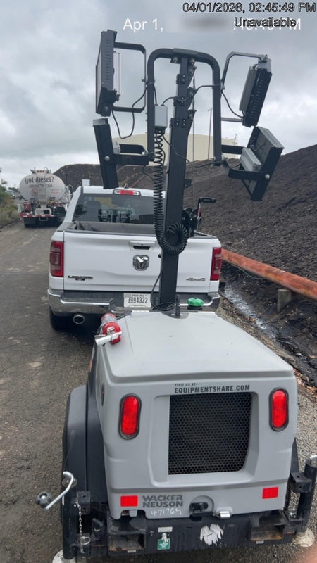 2024 Wacker Neuson LTT4 Diesel, Kohler KDW702, Deep Sea Controller, Auto Start, LED 320W, Bypass Outlet, T3