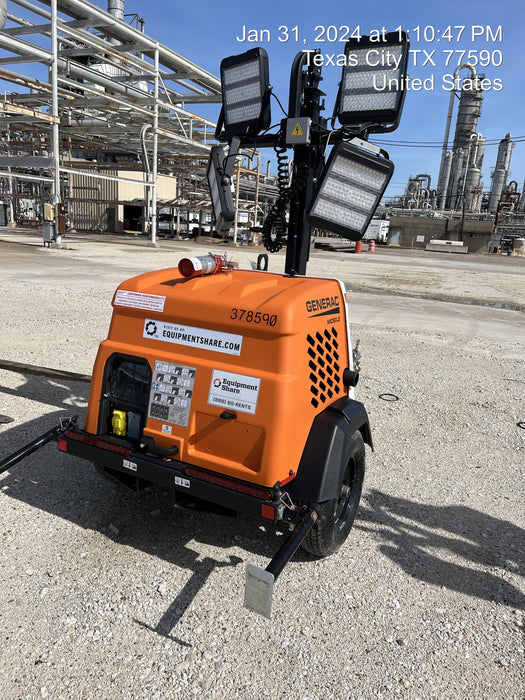 2023 Generac MLT2 Diesel, Flex Switch 120V Input, Powerzone Controller, 
(4) 320W LED Lights, 4kW Generator, 39.9 Gal Fuel Tank, 2" Ball, T3