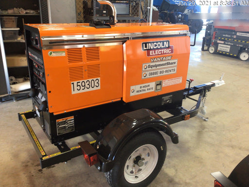 2021 Lincoln Electric Vantage 322 Vantage 322 Ready Pak 3 w/ Decals, ORANGE (includes trailer, cable rack, fender light kit) NO Telematics