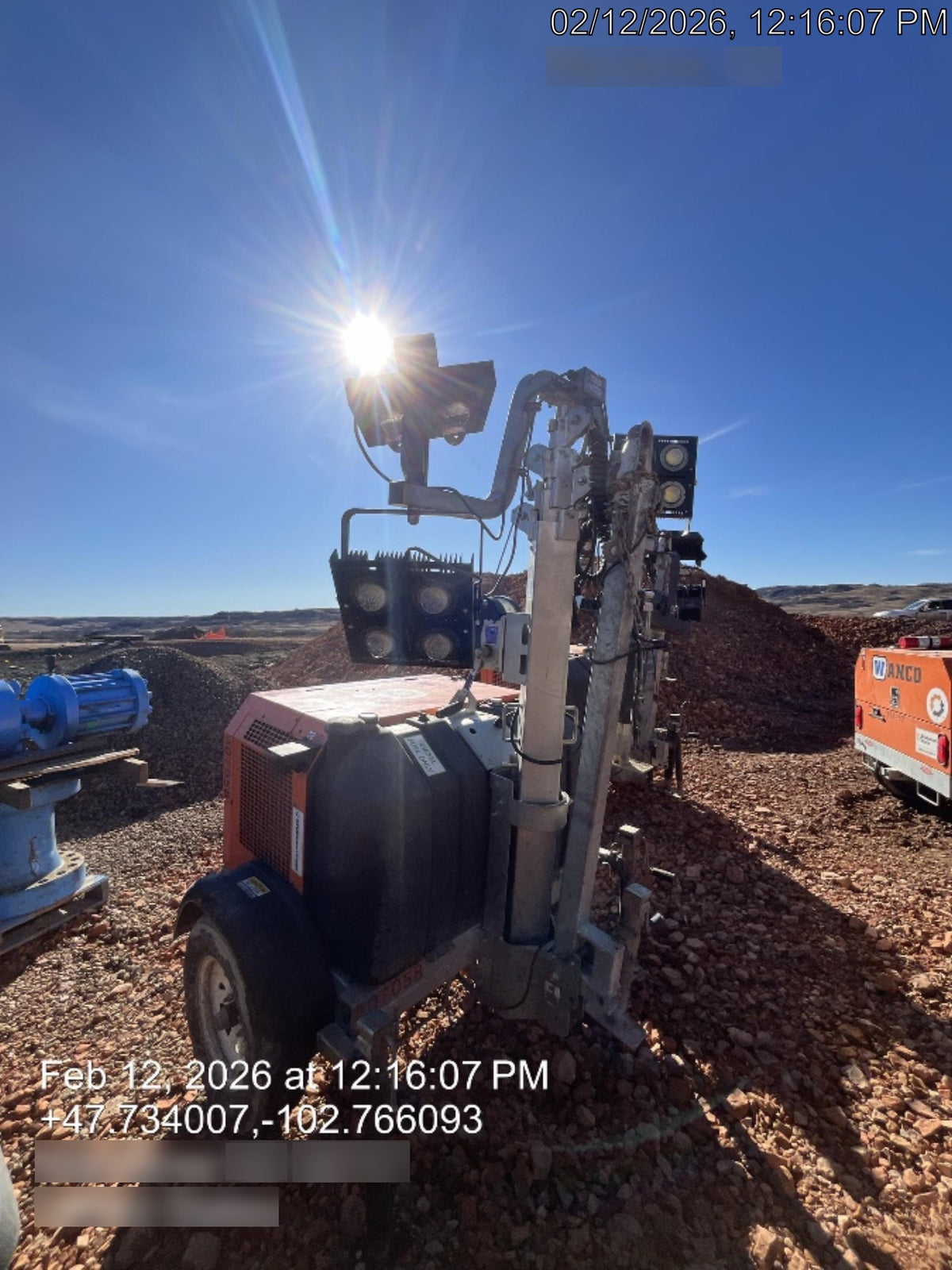 2024 Wanco WLTT-4MM4K Diesel, Deep Sea Controller, Shore Power Plug, Auto Start, (4) 350W LED Floodlights, 4kW Generator, 60 Gal Fuel Tank, 2" Ball, T3