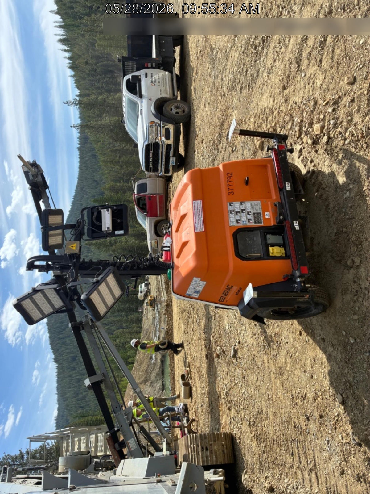 2023 Generac MLT2 Diesel, Flex Switch 120V Input, Powerzone Controller, 
(4) 320W LED Lights, 4kW Generator, 39.9 Gal Fuel Tank, 2" Ball, T3