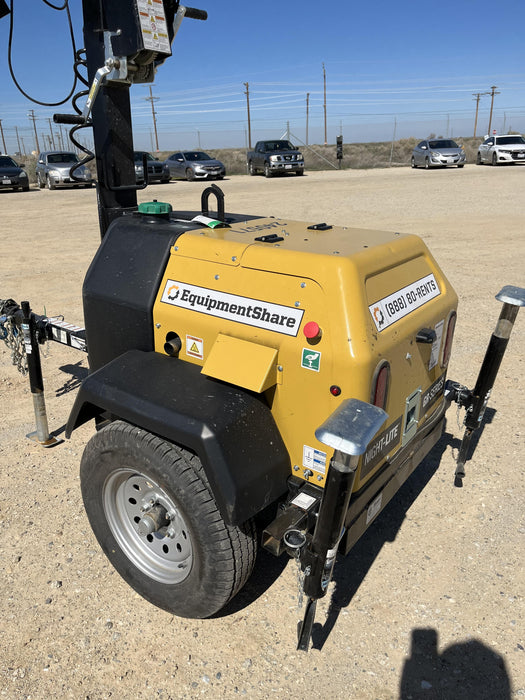 2022 Allmand NLV3GR (4) LED Light Fixture 350W, 23' Vertical Mast, 3kW Prime, Towable, ES Decals, T3