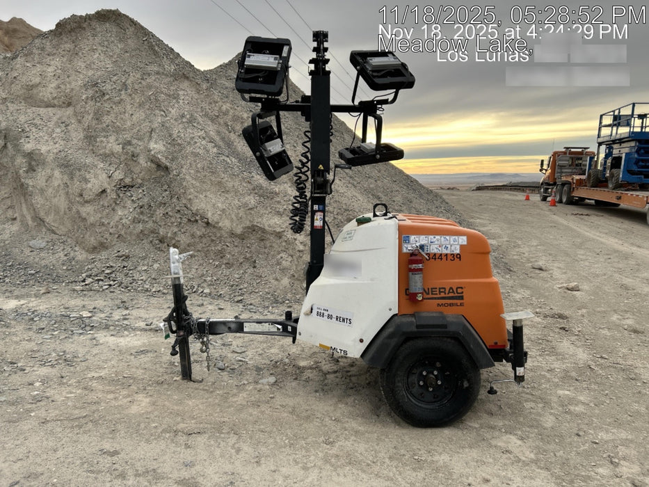 2023 Generac MLT2 Diesel, Flex Switch 120V Input, Powerzone Controller, 
(4) 320W LED Lights, 4kW Generator, 39.9 Gal Fuel Tank, 2" Ball, T3