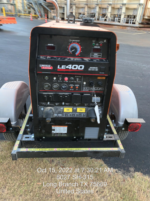 2022 Lincoln Electric LE400 Kubota V1505, Trlr, Cable Rack, Light Kit, ES Decals, T3