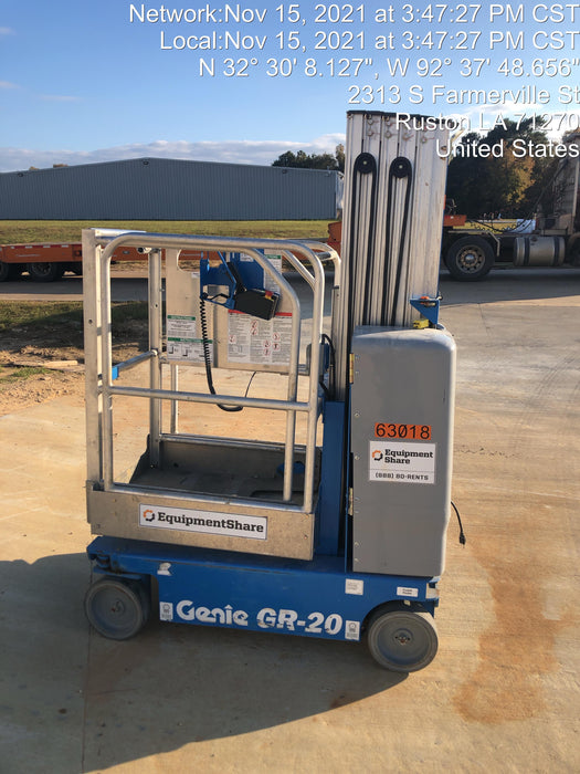 2020 GENIE GR-20