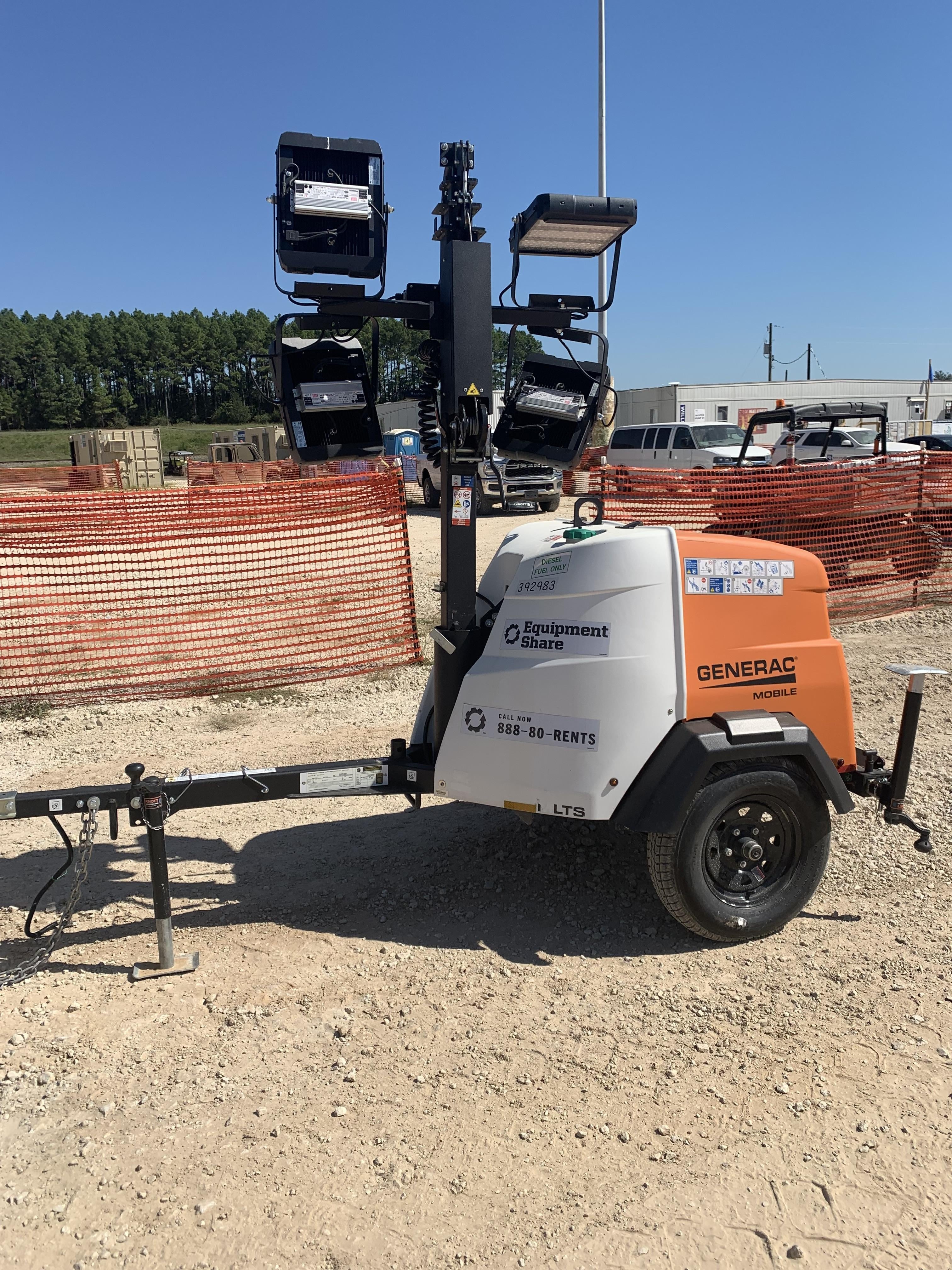 2024 Generac MLT2 Diesel, Flex Switch 120V Input, Powerzone Controller, 
(4) 320W LED Lights, 4kW Generator, 39.9 Gal Fuel Tank, 2" Ball, T3