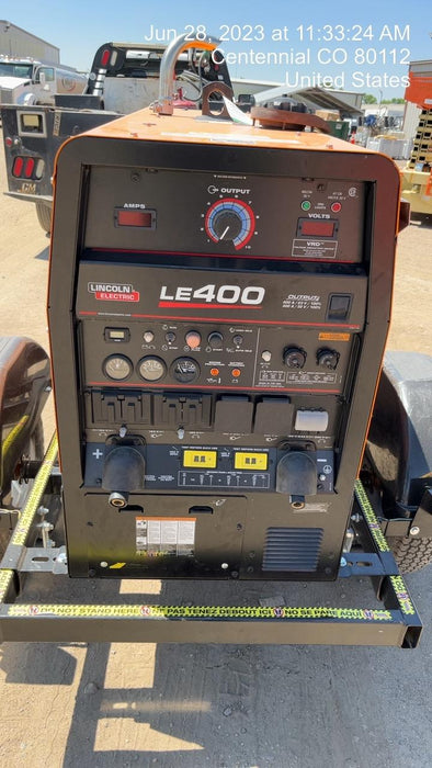 2022 Lincoln Electric LE400 Kubota V1505, Trlr, Cable Rack, Light Kit, ES Decals, T3