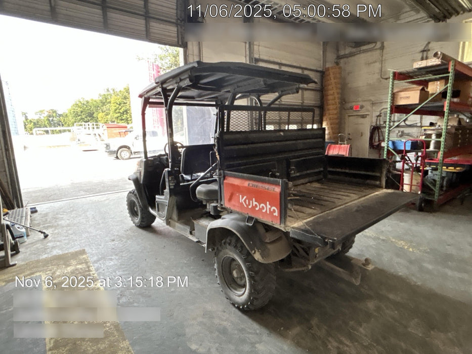 2022 Kubota RTV-X1140W-H Plastic Canopy, Windshield Acrylic Clear, LED Strobe Light, Wire Harness Kit, Back up Alarm