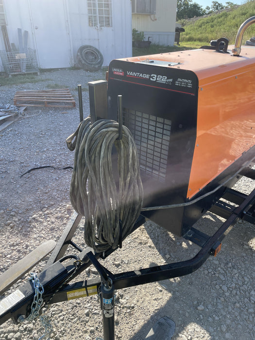 2021 Lincoln Electric Vantage 322 Vantage 322 Ready Pak 3 w/ Decals, ORANGE (includes trailer, cable rack, fender light kit) NO Telematics
