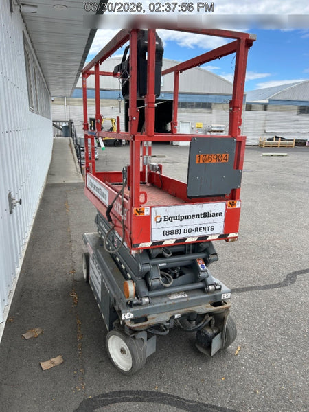 2020 Skyjack SJIII-3219 Solid NM Tires, Half height spring hinged entry gate, Dual Beacons, 800W Inverter