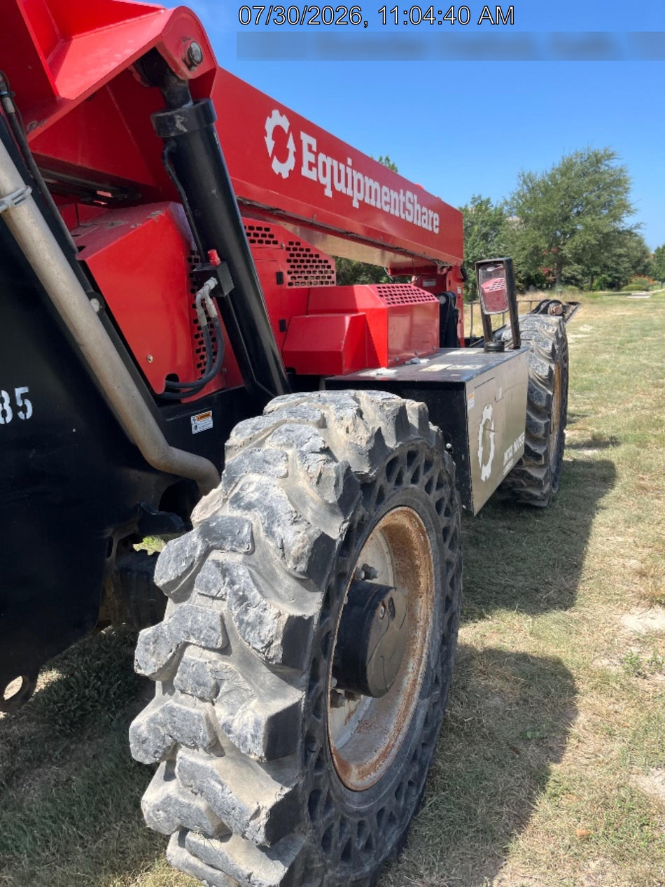 2019 Manitou MTA10055 Canopy, 120 HP, Solid Tires, Work Lights, Lift Hook, Auxiliary Hydraulics 66" Carriage and 60" Forks